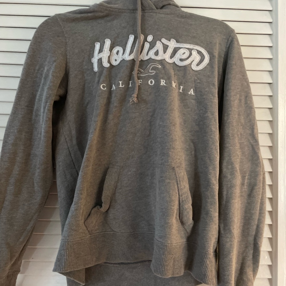 Gray Hollister hoodie